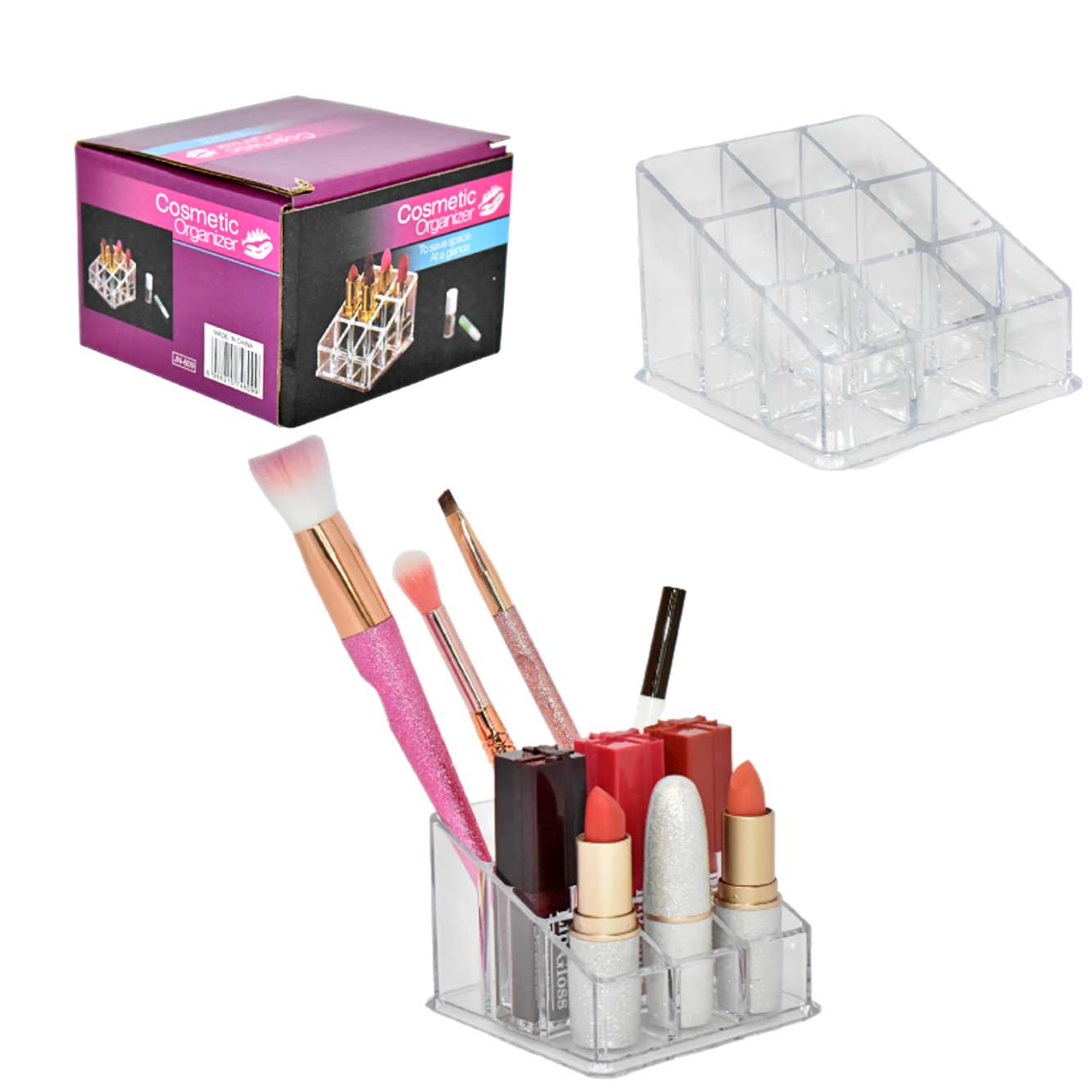 Organizador Maquillaje Cremas Cosmeticos Portacosmeticos Brw - $ 9.391