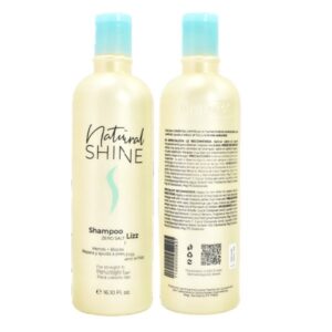 Shampoo Natural Shine Reparador y Anti Friz Para Cabello Liso 500Ml